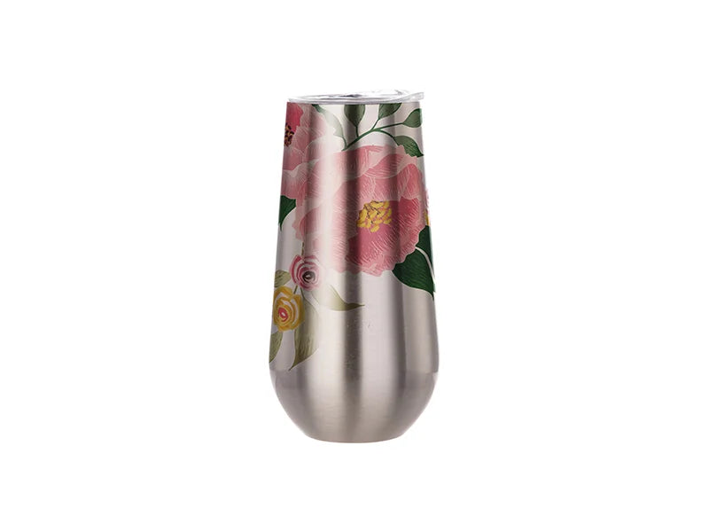 Sublimation 6oz/160ml Stainless Steel Stemless Champagne Cup (Silver)