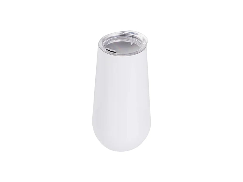Sublimation 6oz/160ml Stainless Steel Stemless Champagne Cup (White)