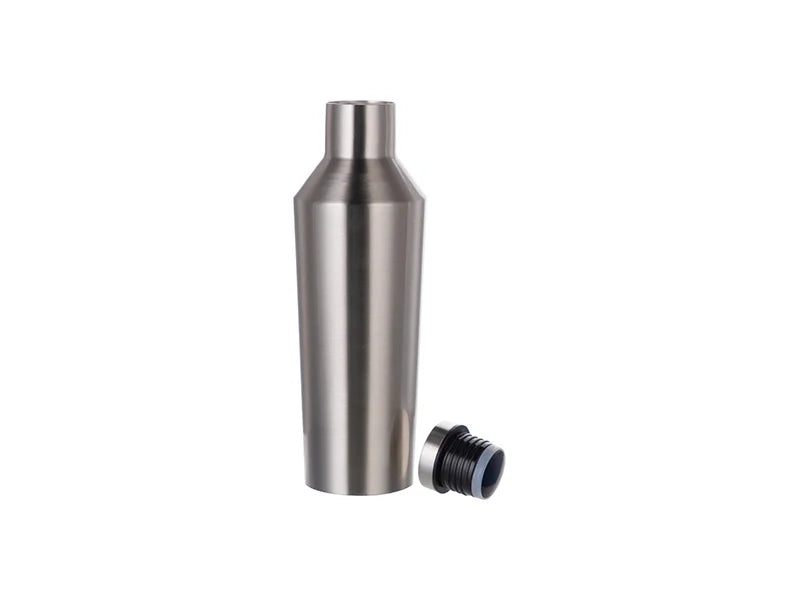 Sublimation 17oz/500ml Cone Shape Wine Bottle (Silver) MOQ:3000