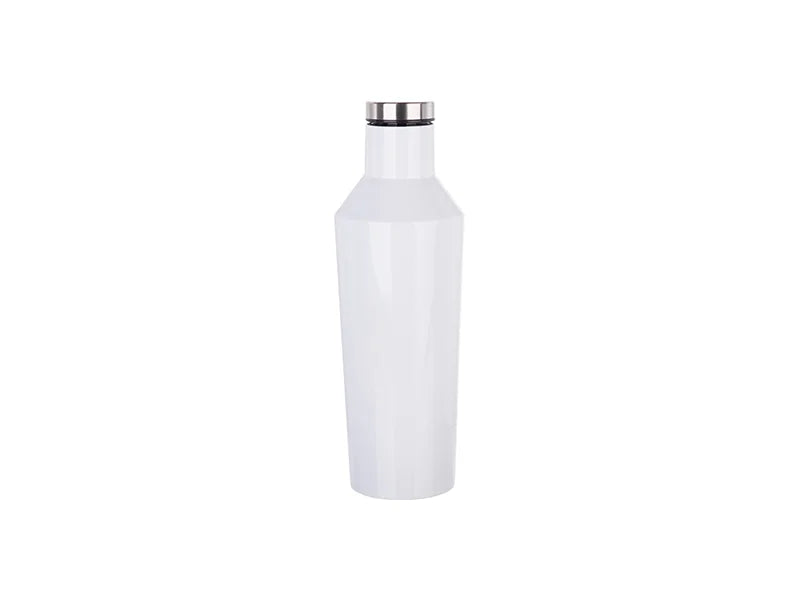 Sublimation 17oz/500ml Cone Shape Wine Bottle (White) MOQ:3000