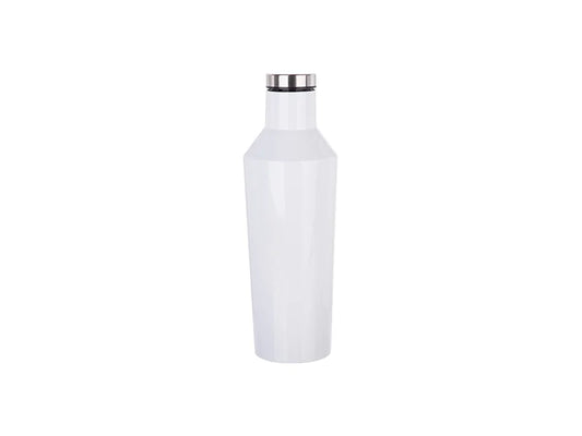 Sublimation 17oz/500ml Cone Shape Wine Bottle (White) MOQ:3000