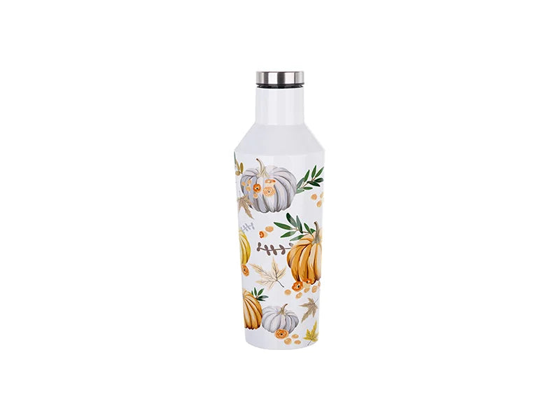 Sublimation 17oz/500ml Cone Shape Wine Bottle (White) MOQ:3000