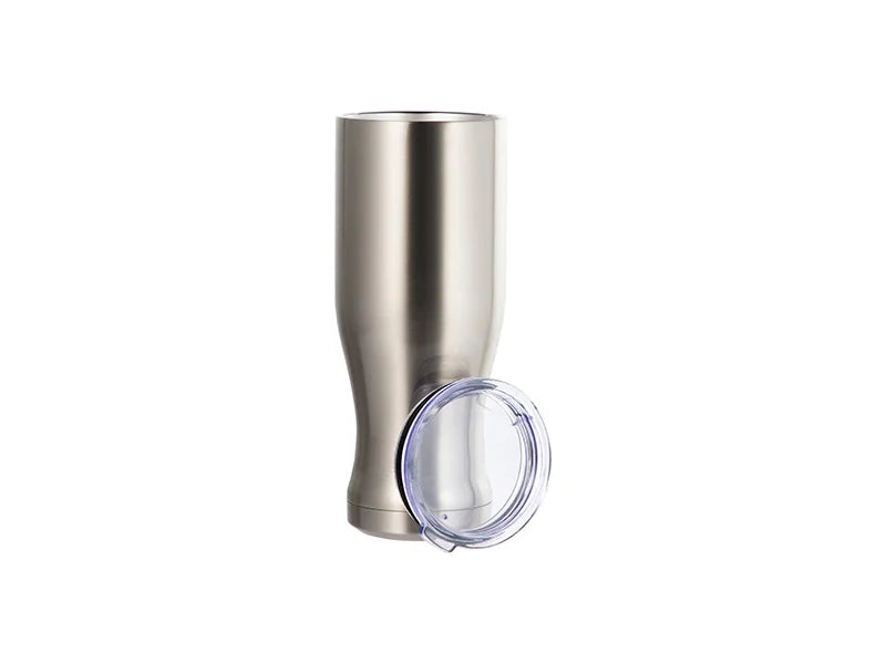 25oz/750ml Sublimation Stainless Steel Pilsner Style Tumbler (Silver)