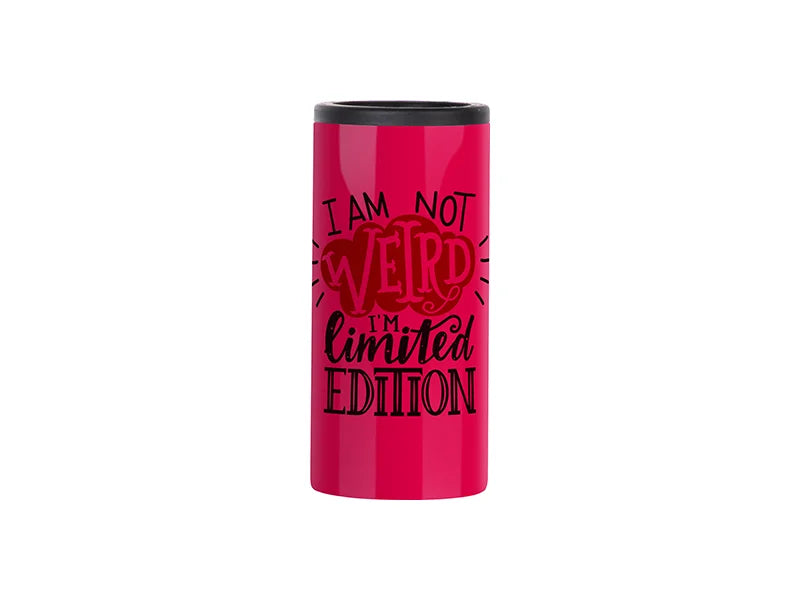 Sublimation 12oz/350ml Stainless Steel Skinny Can Cooler(Red)