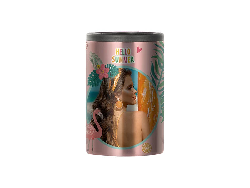 12oz/360ml Sublimation Stainless Steel Skinny Can Cooler (Silver)