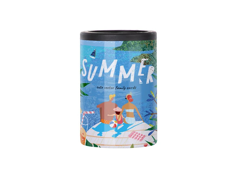12oz/360ml Sublimation Stainless Steel Skinny Can Cooler (White)
