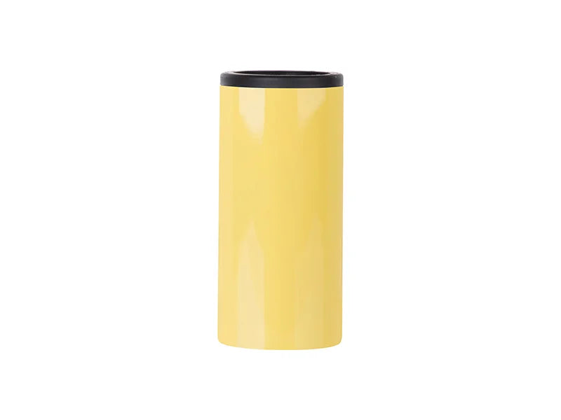 Sublimation 12oz/350ml Stainless Steel Skinny Can Cooler(Yellow)