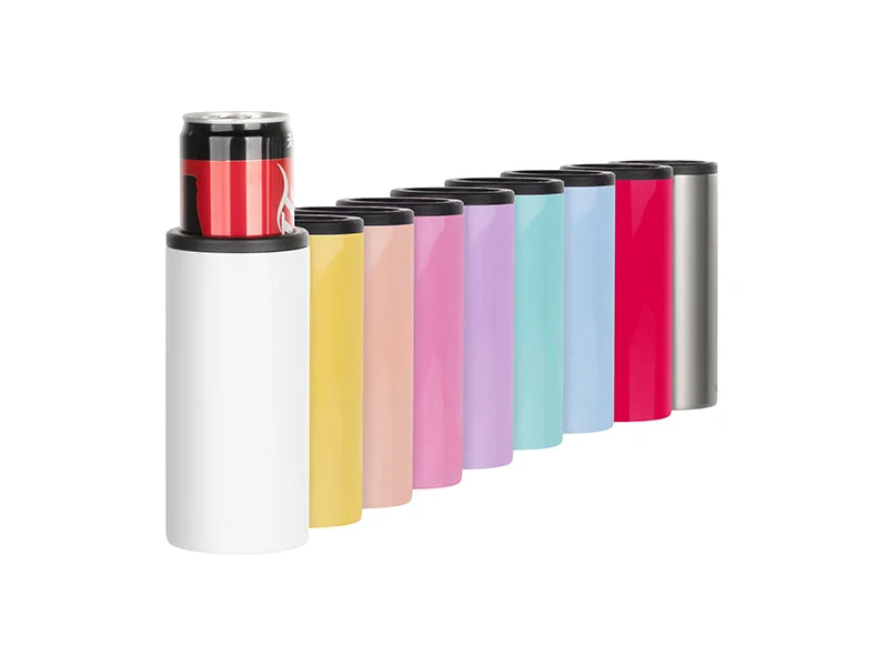 Sublimation 12oz/350ml Stainless Steel Skinny Can Cooler(Light Green)