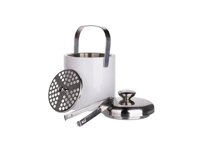 Sublimation 44oz/1300ml Stainless Steel Ice Bucket Set (White)