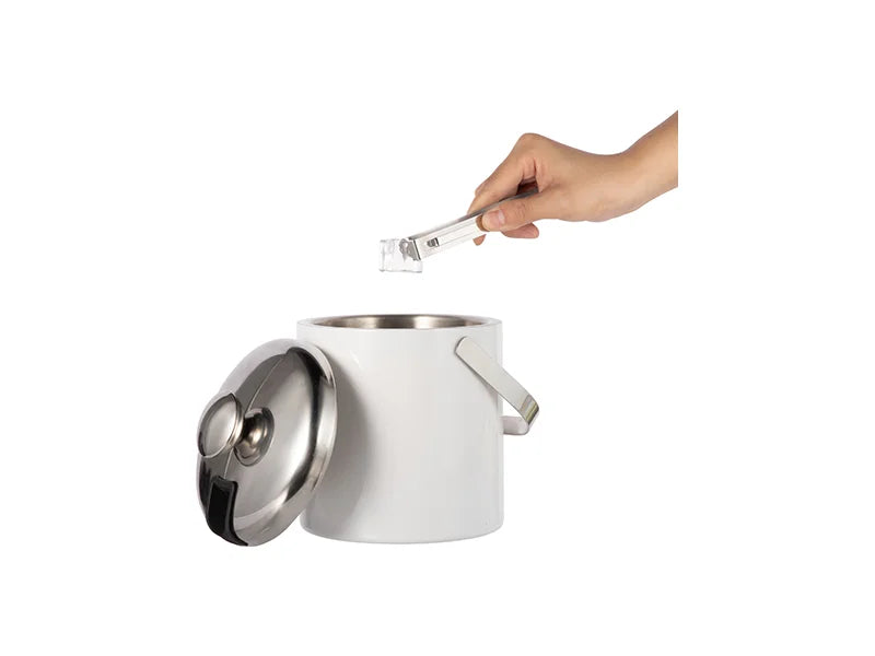 Sublimation 44oz/1300ml Stainless Steel Ice Bucket Set (White)