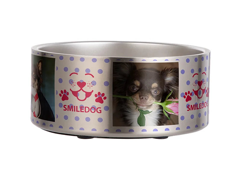 Sublimation 64oz/1900ml Stainless Steel Dog Bowl (Silver)