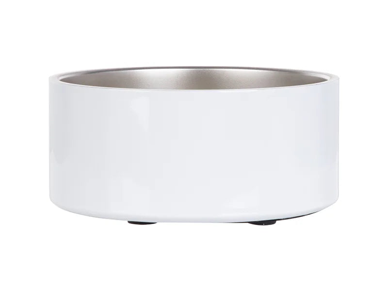 Sublimation 64oz/1900ml Stainless Steel Dog Bowl (White)