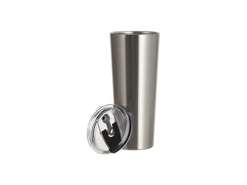 Sublimation Blanks 24oz/700ml White Stainless Steel Water Bottle(Silver)