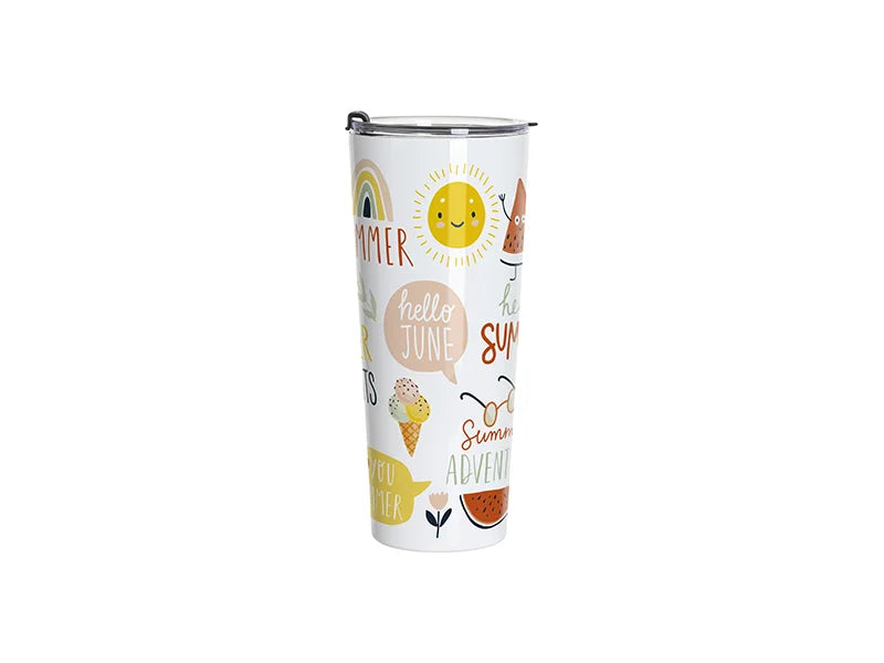Sublimation Blanks 24oz/700ml White Stainless Steel Water Bottle(White)