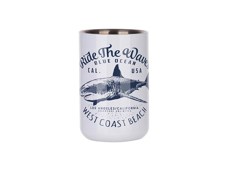 17oz/500ml Sublimation Stainless Steel  U-Shaped Tumbler (White)