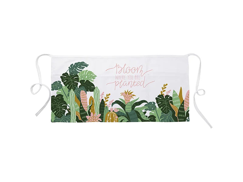 Sublimation Blanks White Adult Apron w/ 3 White Pockets (60*29cm)