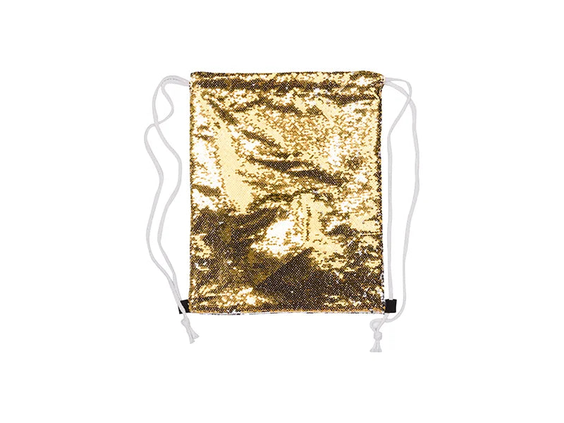 Sublimation Sequin Drawstring Backpack ( Gold/Silver, 36*45cm)