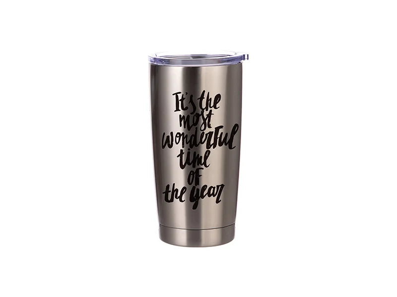 20oz Sublimation Blank Stainless Steel Tumbler (Silver)