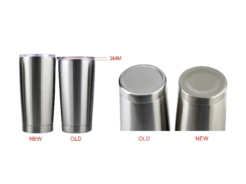 20oz Sublimation Blank Stainless Steel Tumbler (Silver)