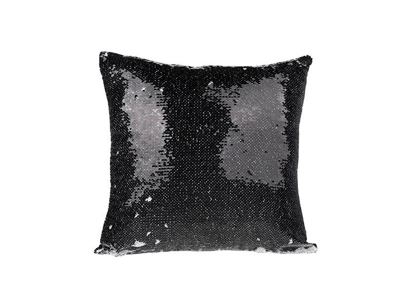 Sublimation Flip Sequin Pillow Cover (Black/white)