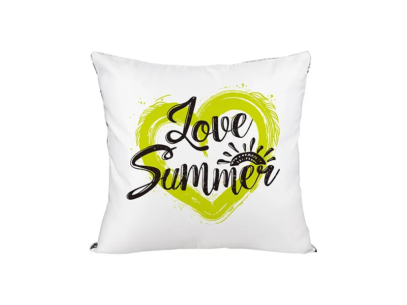 Sublimation Flip Sequin Pillow Cover (Black/white)