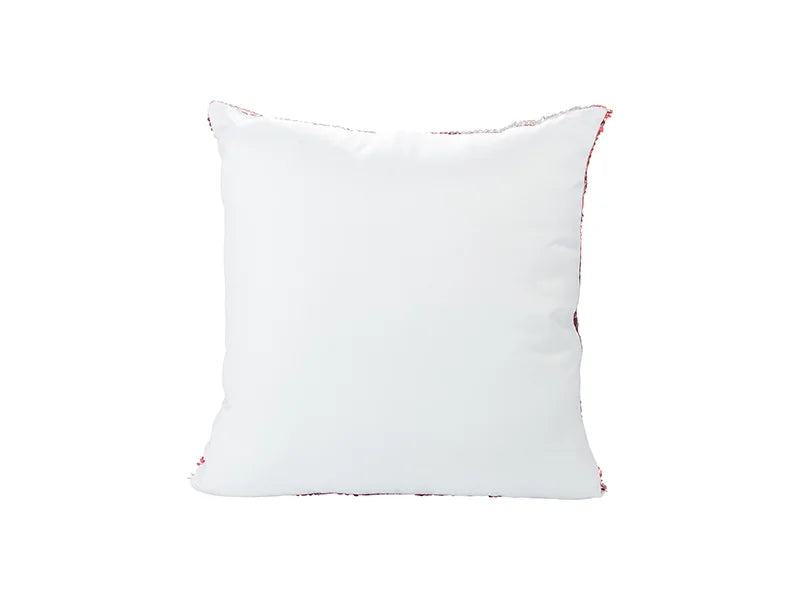 Sublimation Flip Sequin Pillow Cover (Red w/ Silver)
