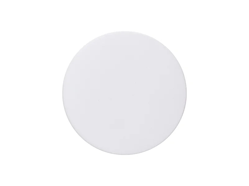 Sublimation Φ10.8cm Round Ceramic Coaster w/ Cork (Frosted)