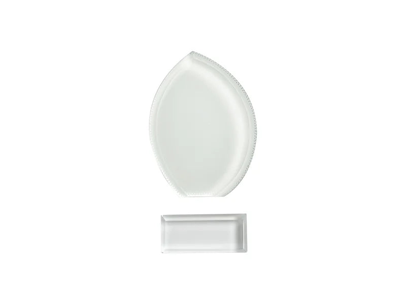 Sublimation Blanks Crystal(Leaf Shape,10*13*1.5cm)
