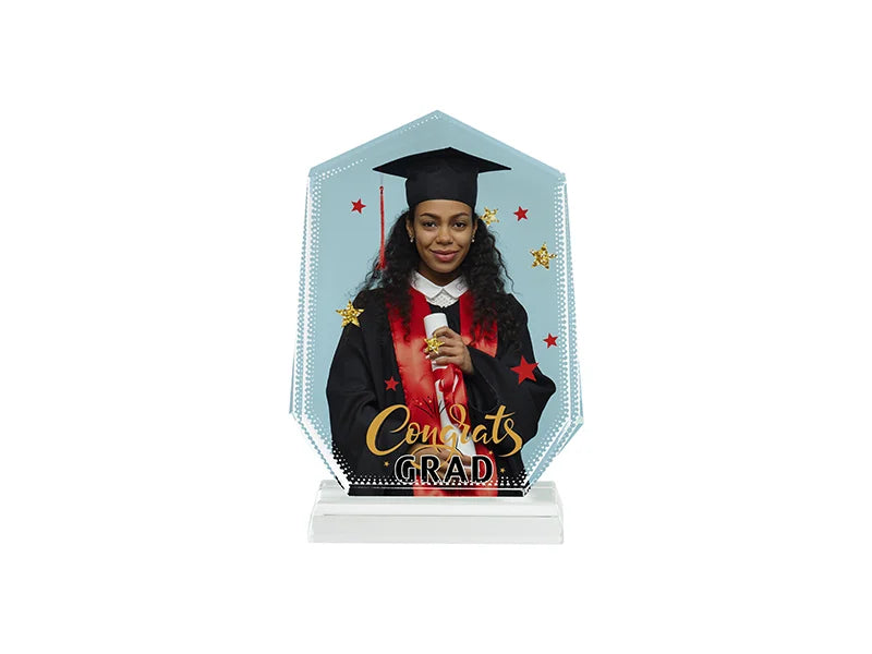 Sublimation Blanks Crystal(Seven Corners Peak,13.5*18*1.9cm)