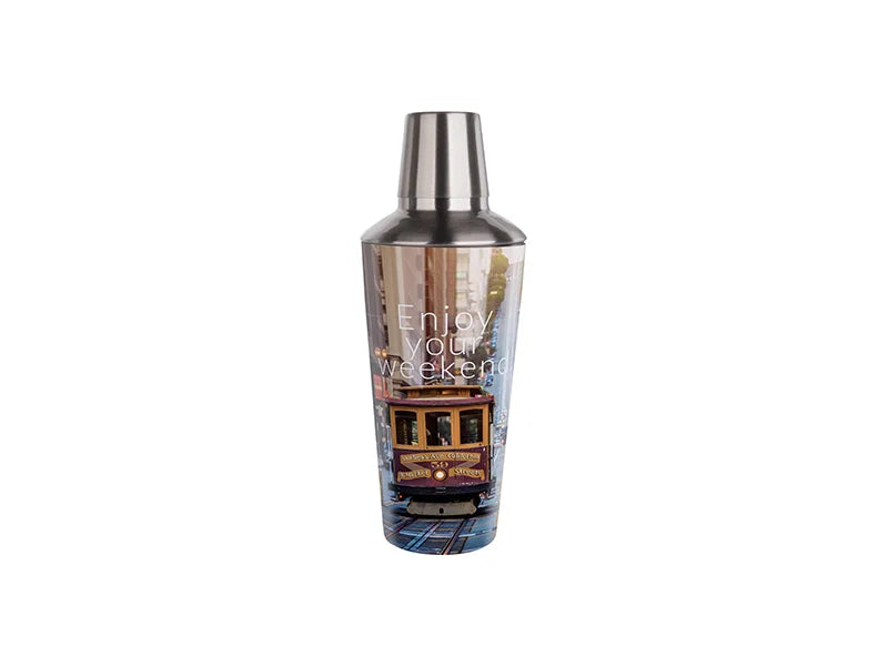 Sublimation 900ml Stainless Steel Cocktail Shaker (White)