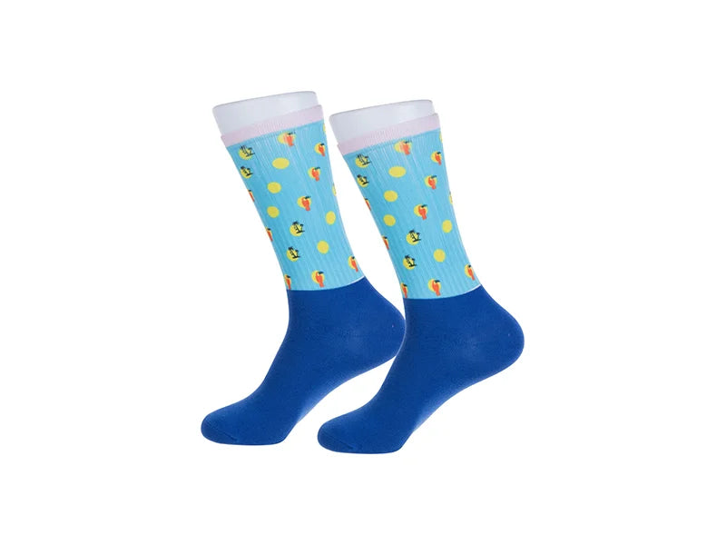Sublimation Athletic Socks (Blue Sole)