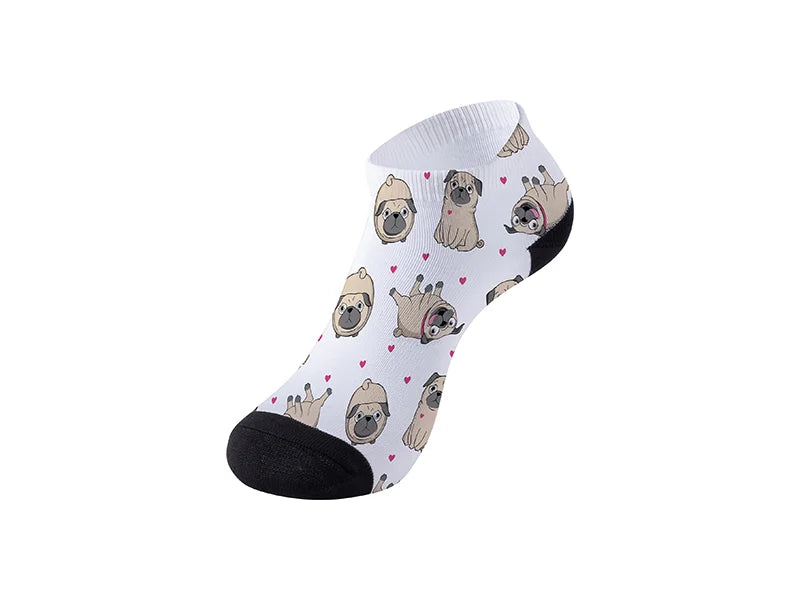 22cm Women Sublimation Blank Ankle Socks