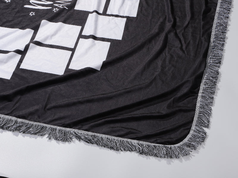 Sublimation Blanks 14 Panel Plush Throw Blanket w/ Moon (100*150cm/40inchx60inch)