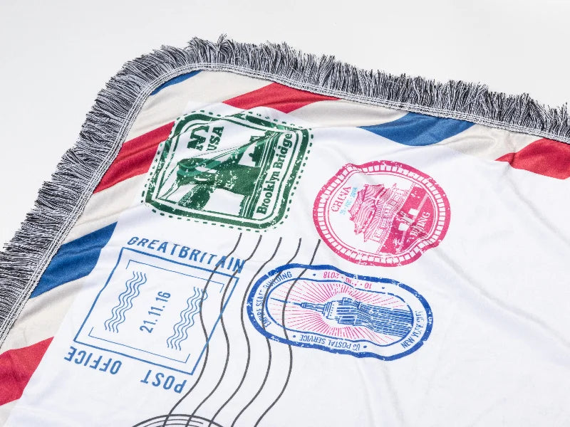 Sublimation Blanks Plush Throw Blanket (Envelope Pattern, 100*150cm/40inchx60inch)