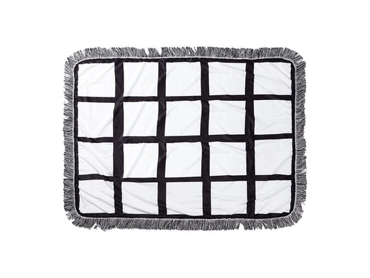 Sublimation 24 Panel Plush Throw Blanket (76*101cm/30inchx 40inch)