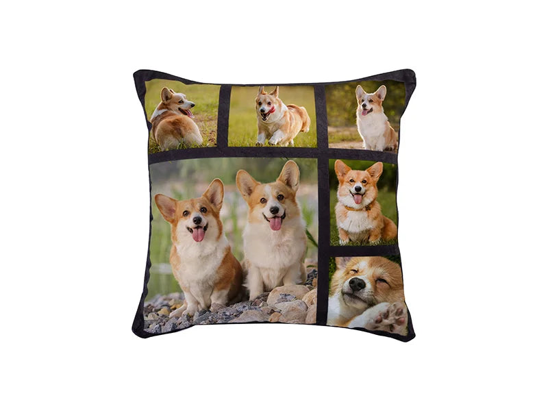 Sublimation 6 Panel Plush Pillow Cover (40*40cm/15.75inchx15.75inch)