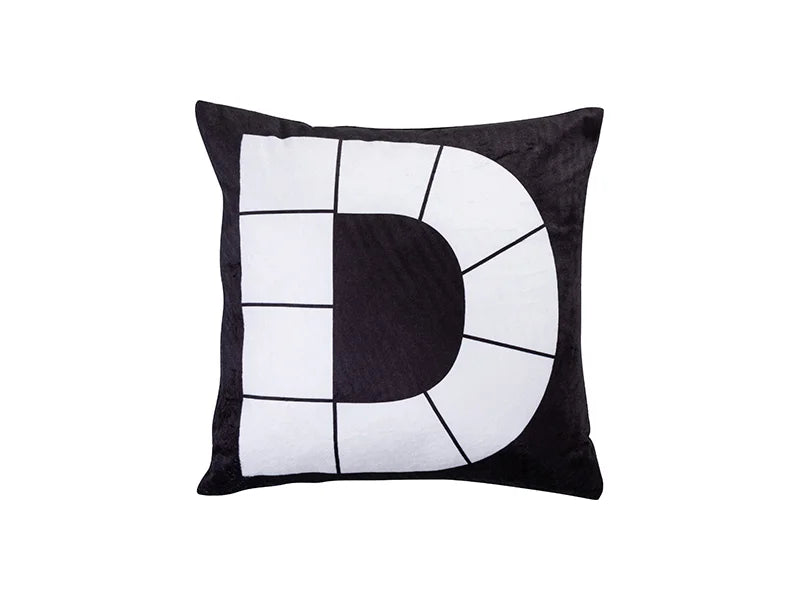 Sublimation 9 Panel Plush Pillow Cover (D-Shape, 40*40cm/15.75inchx15.75inch)