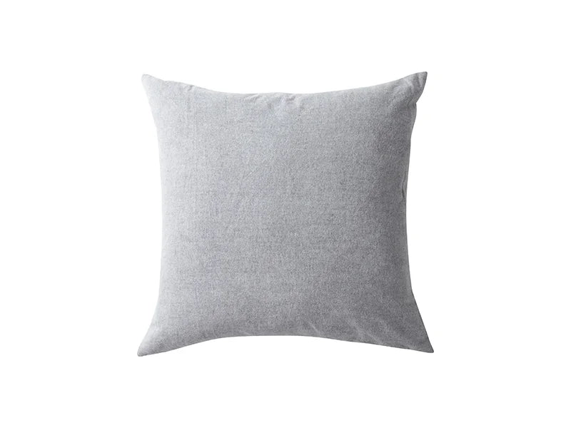 Two-Tone Sublimation Blanks Pillow Cover (Light Gray,40*40cm/15.7inch x 15.7inch)