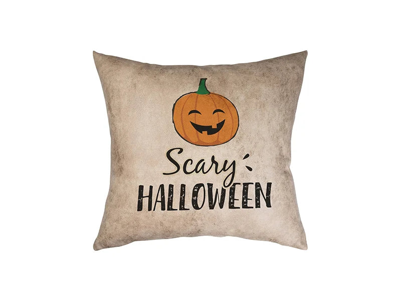 Sublimation Leathaire Pillow Cover (40*40cm, Brown)