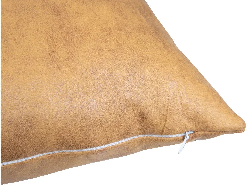 Sublimation Leathaire Pillow Cover (40*40cm, Dark Yellow)