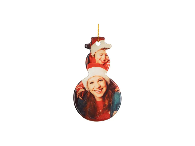 Sublimation 3inch Snowman Ceramic Ornament