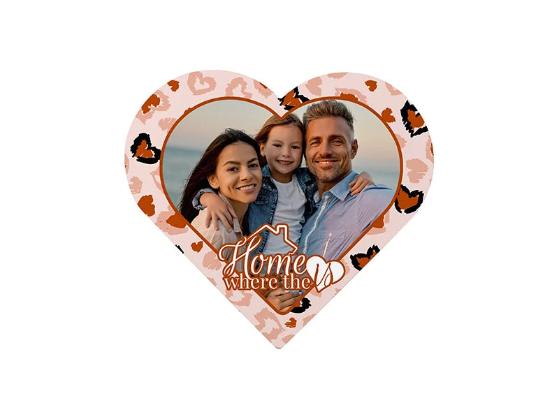 Sublimation Blanks Heart-shaped Photo Frame(25.4*25.4*1.5cm)
