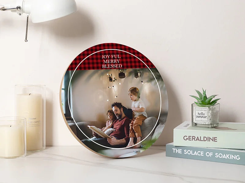 Sublimation Blanks Round Photo Frame(φ30.5*1.5cm)