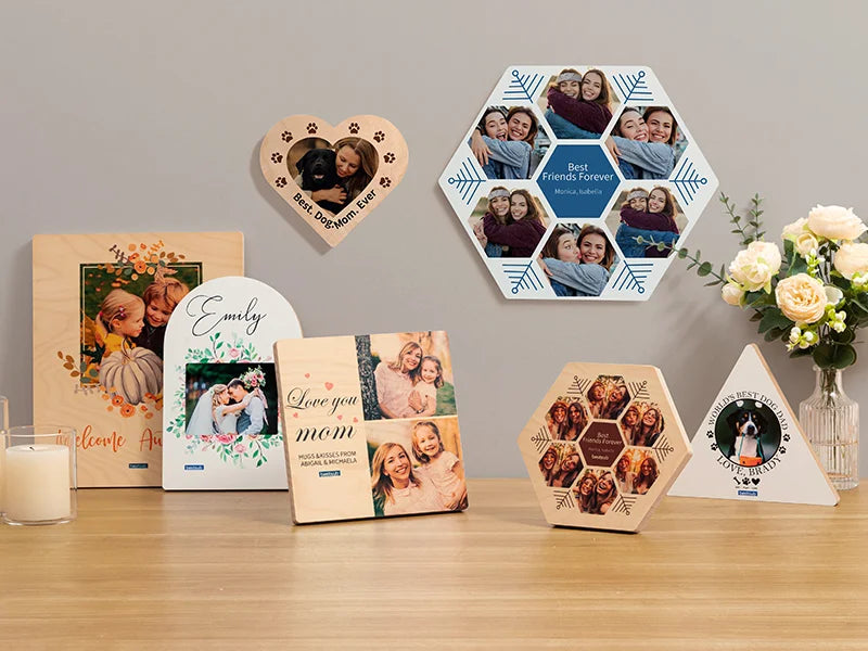 Sublimation Blanks Hexagonal Photo Frame(22.8*25.4*1.5cm)