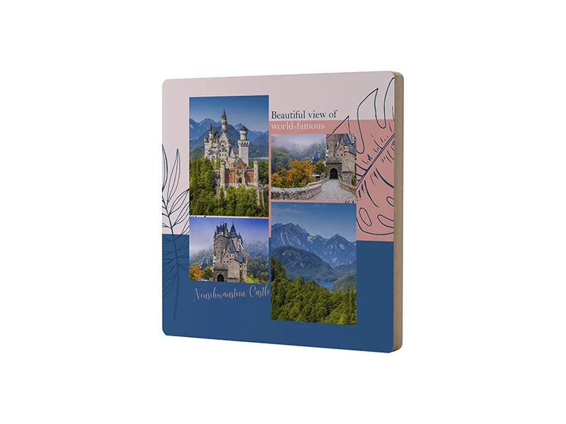 Sublimation Blanks Hardboard Sample 2PK(20*20*1.5cm, 7.9inch*7.9inch0.59inch)