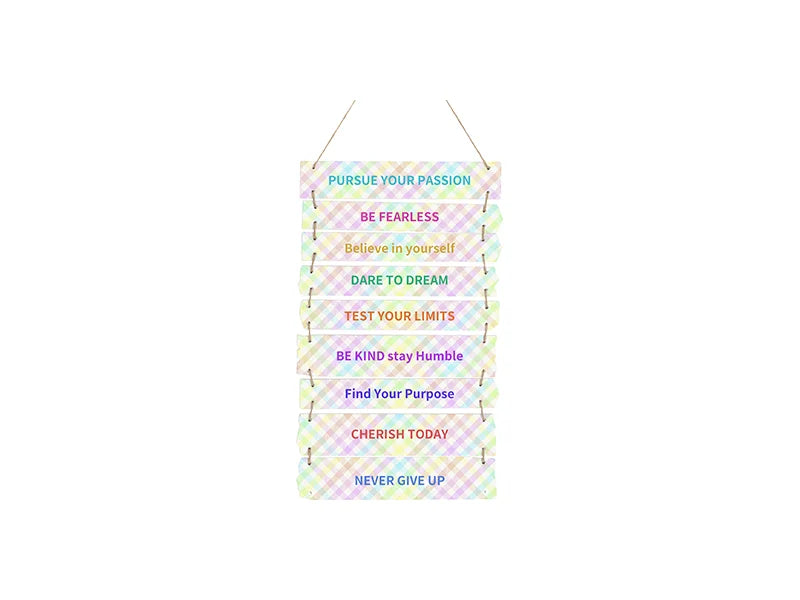 Sublimation Blanks 9 Pieces Hardboard Hanging Wall Signs (Rectangle)