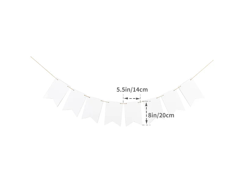 Sublimation Blanks 8pcs Flag Hardboard Holiday Banner (14*20cm)