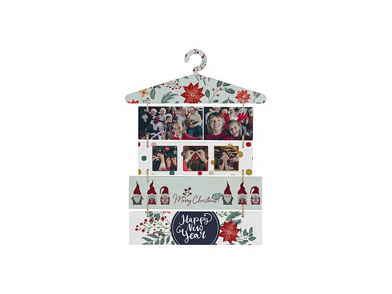 Sublimation Blanks 5 Pieces Laundry Room Hardboard Hanging Wall Signs (Hanger & Rectangle)