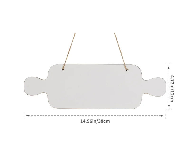 Sublimation Blanks Candy MDF Sign (12*38cm)