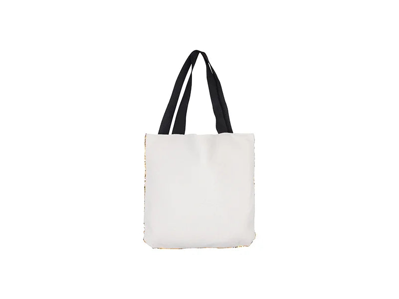 Sublimation Sequin Double Layer Tote Bag (Gold/Silver, 35*38cm)